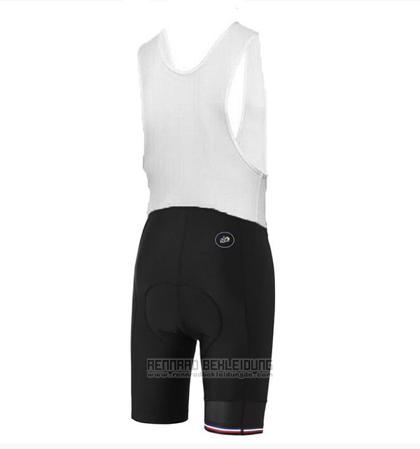 2017 Fahrradbekleidung Coq Sportif Tour de France Gelb Trikot Kurzarm und Tragerhose